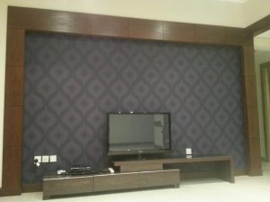 Purple wall to match my sassy couch.