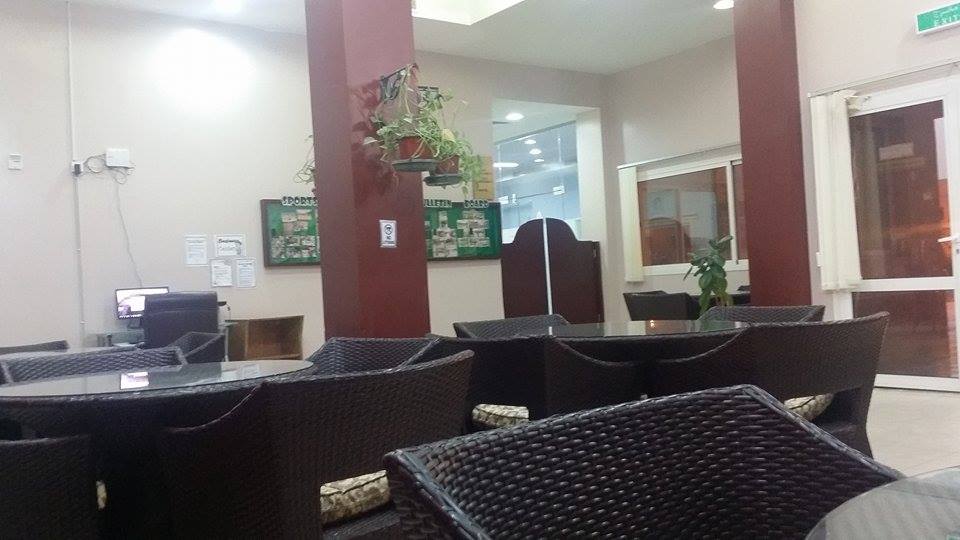 A lounge in the compound.